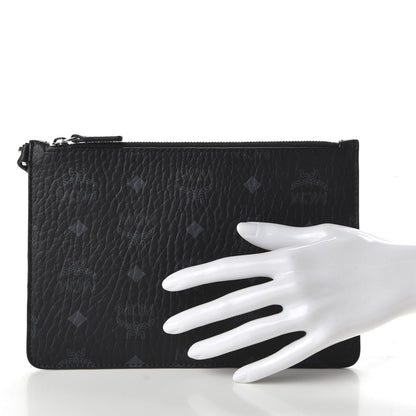 MCM Visetos Yris Shopper Pouch Black 2 of 9