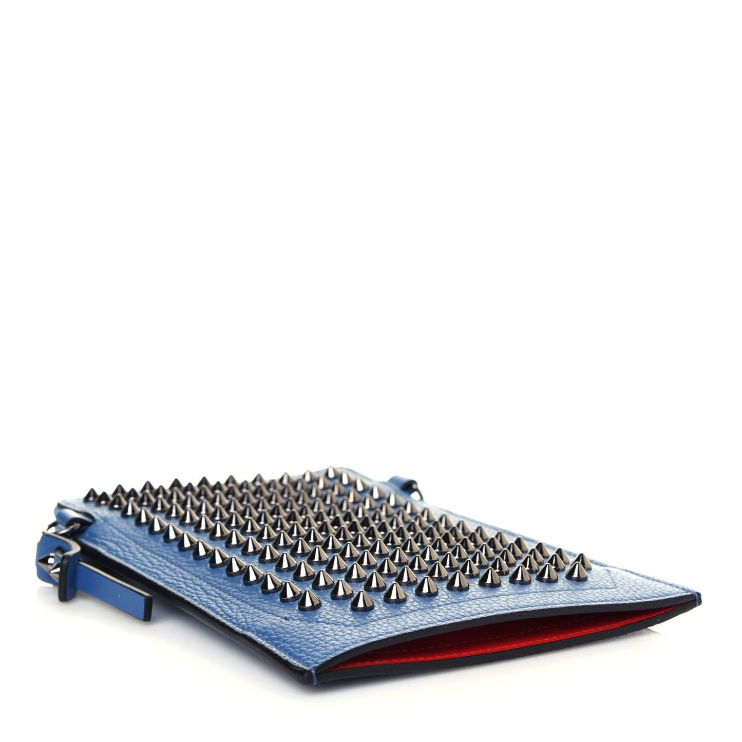 Empire Calfskin Spikes Loubilab Clutch Jeans