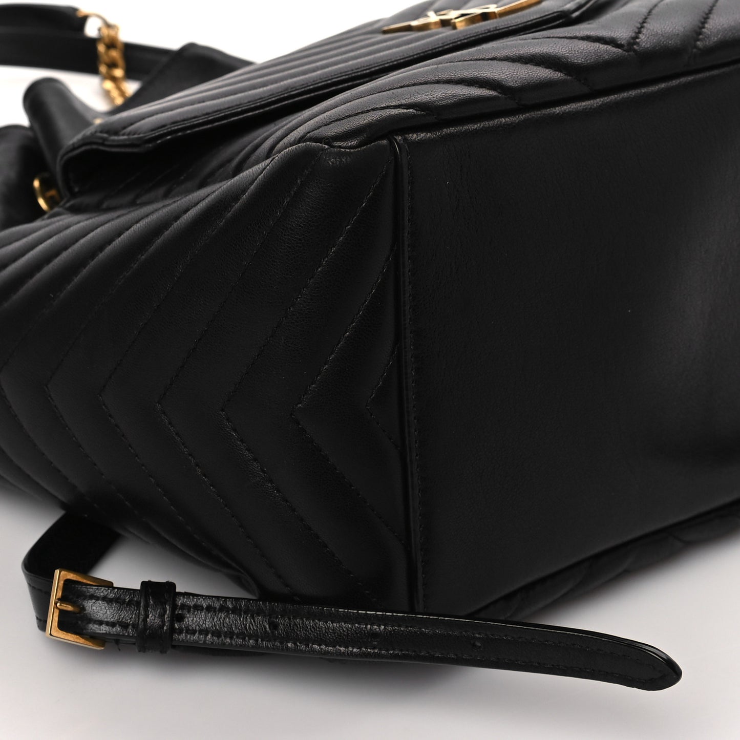 Lambskin Matelasse Monogram Joe Backpack Black