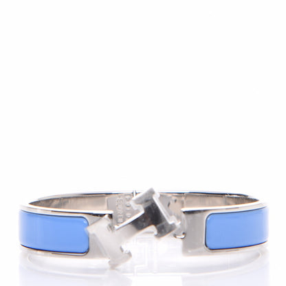 Hermes Enamel Narrow Clic Clac H Bracelet PM Bleu Transat 4 of 9