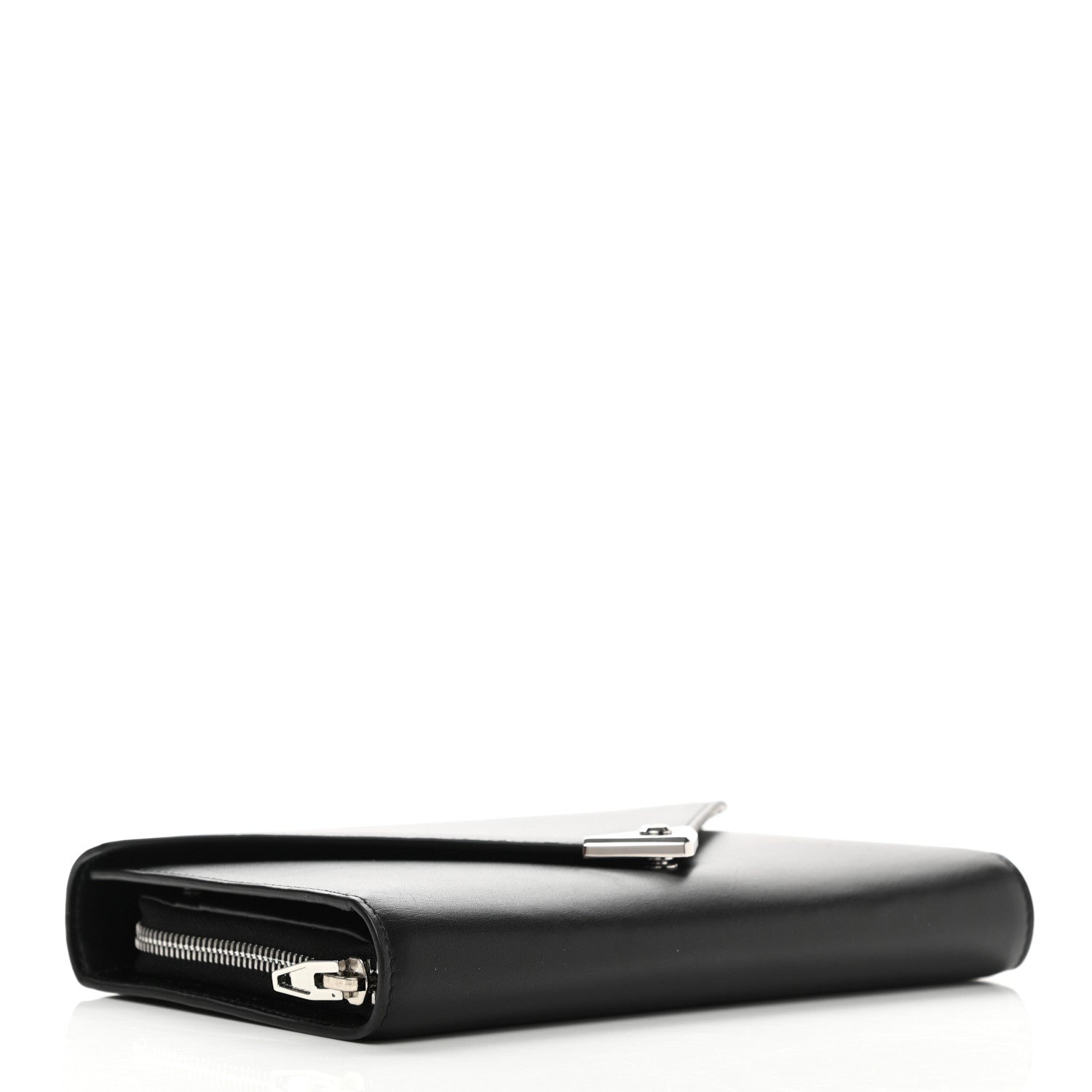 Alexander Wang Calfskin Prisma Skeletal Envelope Wallet Clutch Black 4 of 12