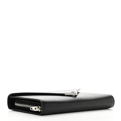 Alexander Wang Calfskin Prisma Skeletal Envelope Wallet Clutch Black 4 of 12