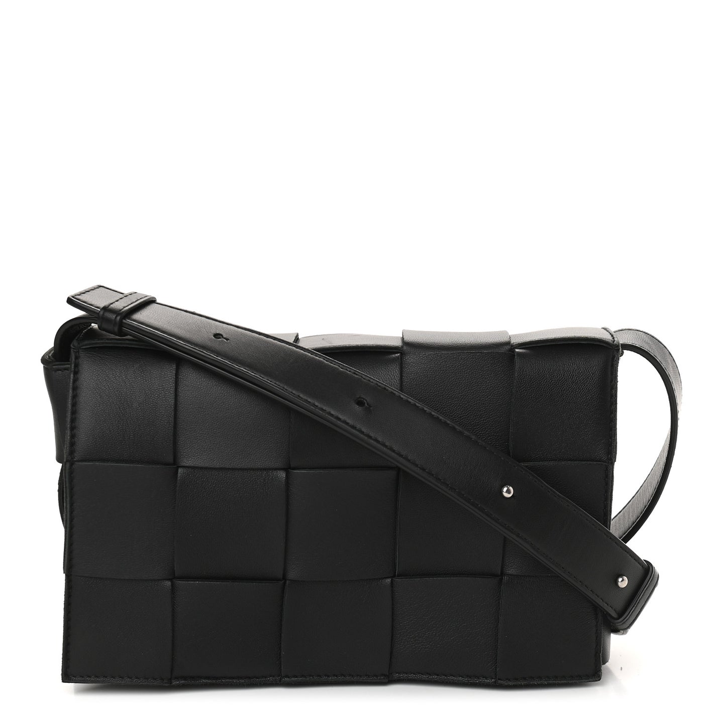Nappa Maxi Intreccio Cassette Bag Black