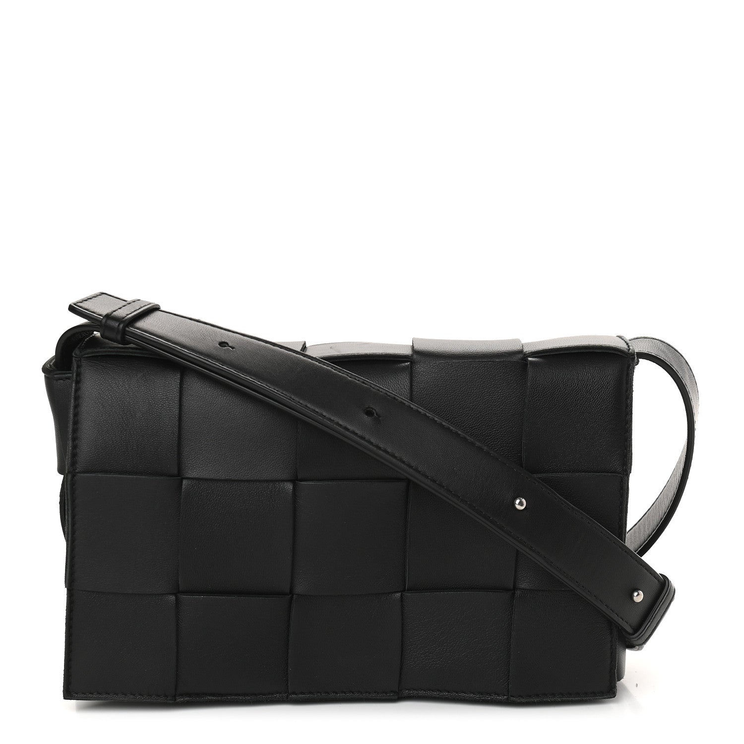 Bottega Veneta Nappa Maxi Intreccio Cassette Bag Black 1 of 10