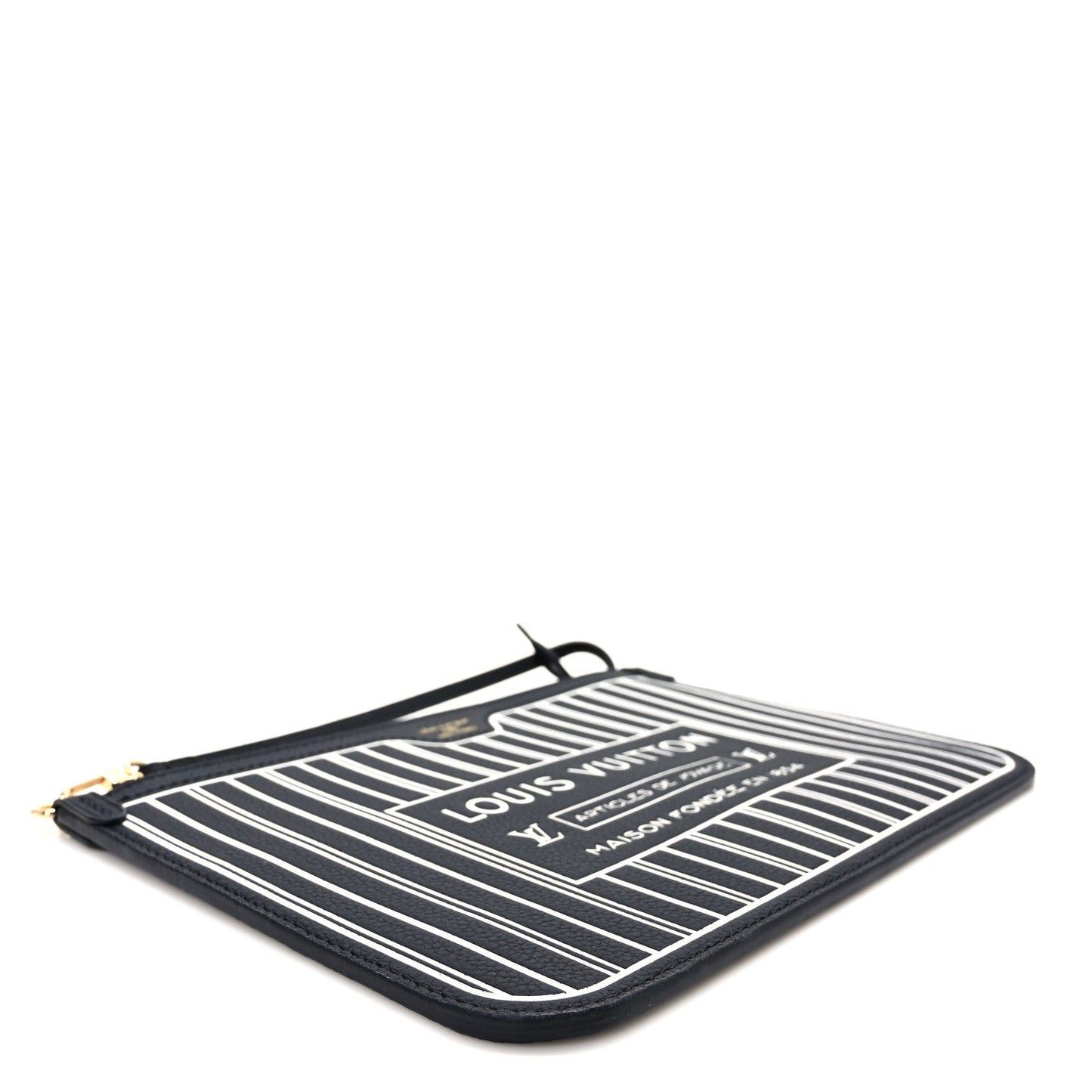 Calfskin Neverfull Inside Out MM Pochette Black