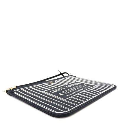 Louis Vuitton Calfskin Neverfull Inside Out MM Pochette Black 3 of 6