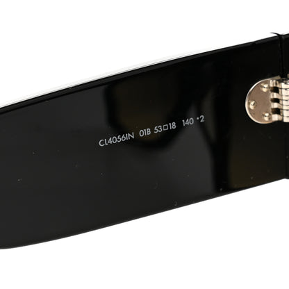Celine Acetate Rectangular Sunglasses CL4056IN Black 6 of 9