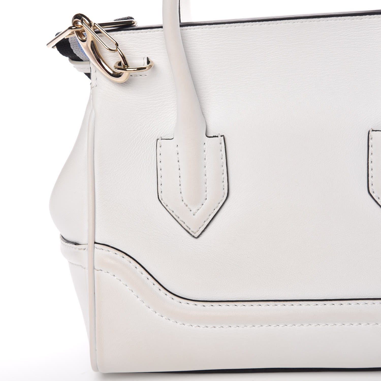 Versace Calfskin Medium Palazzo Empire Bag White 9 of 13