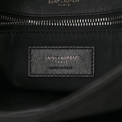 Saint Laurent Suede Monogram Medium Niki Chain Satchel Black 6 of 15