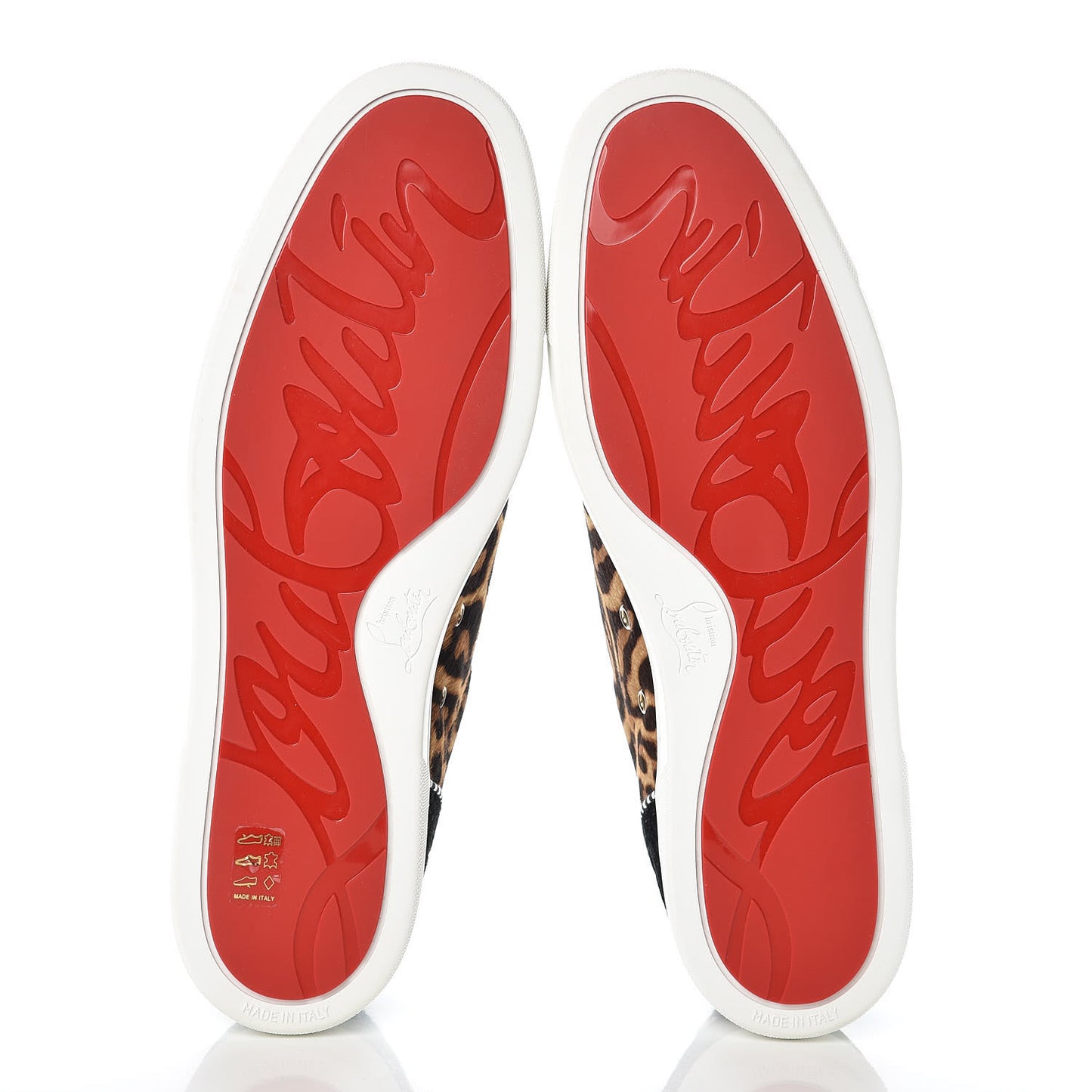 Calfskin Patent Spikes Mens Loubikick Flat Sneakers 47 Multi