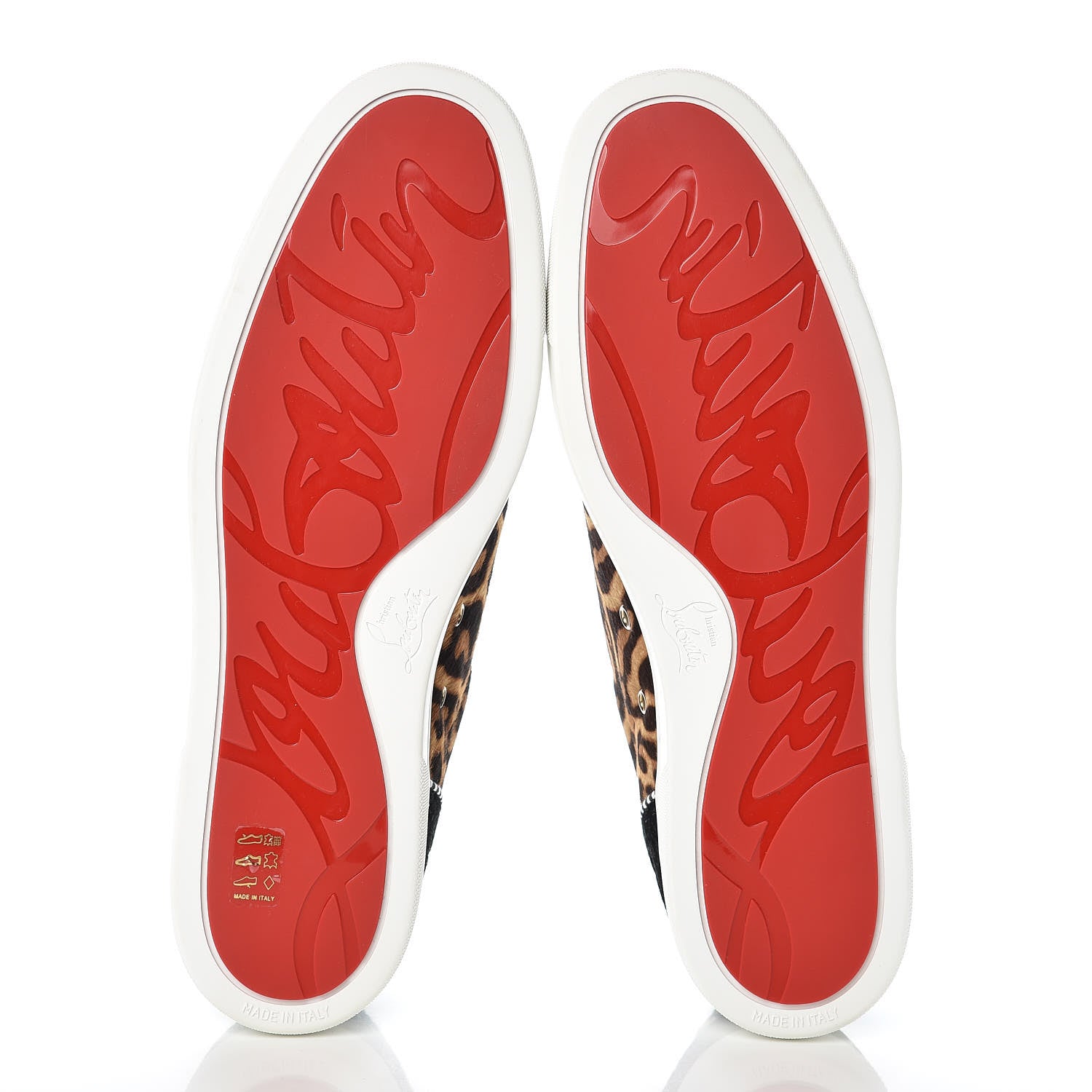 Christian Louboutin Calfskin Patent Spikes Mens Loubikick Flat Sneakers 47 Multi 5 of 10