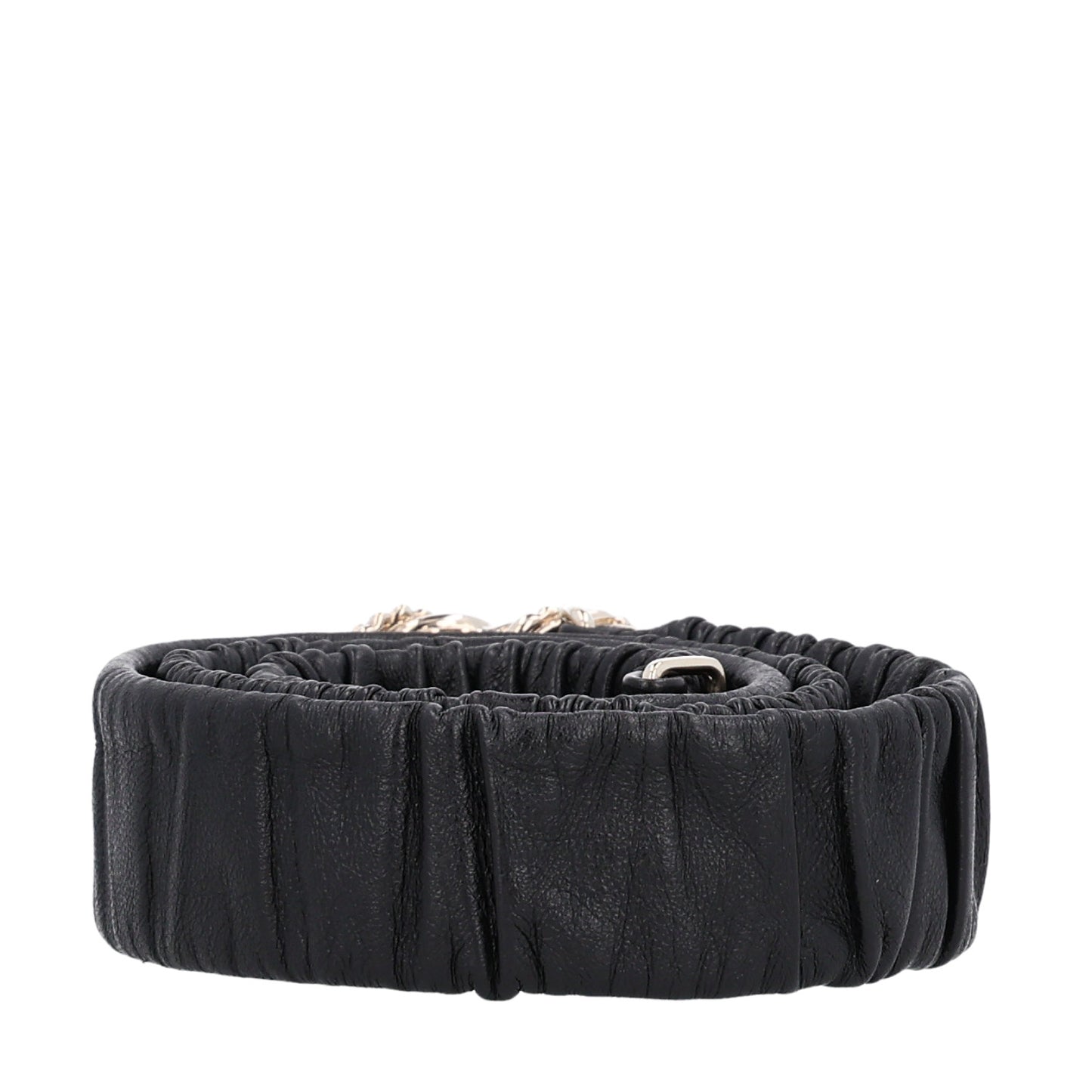 Lambskin Crystal CC Belt 90 36 Black