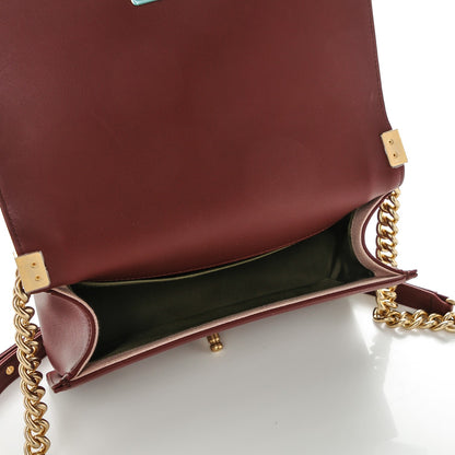 Chanel Calfskin Quilted Medium Boy Flap Burgundy 5 of 7