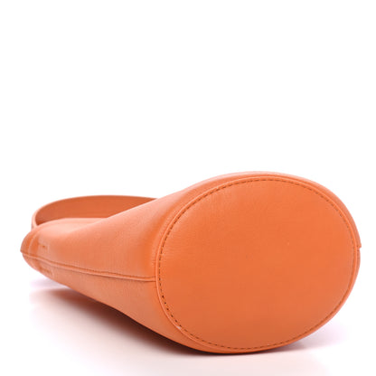 Mansur Gavriel Pebbled Calfskin Mini Zip Bucket Bag Arancio 4 of 9