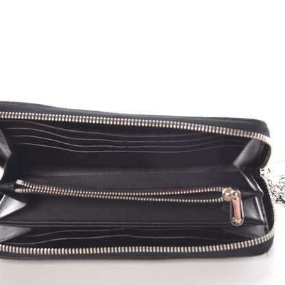 Christian Dior Lambskin Cannage Voyageur Wallet Black 5 of 18