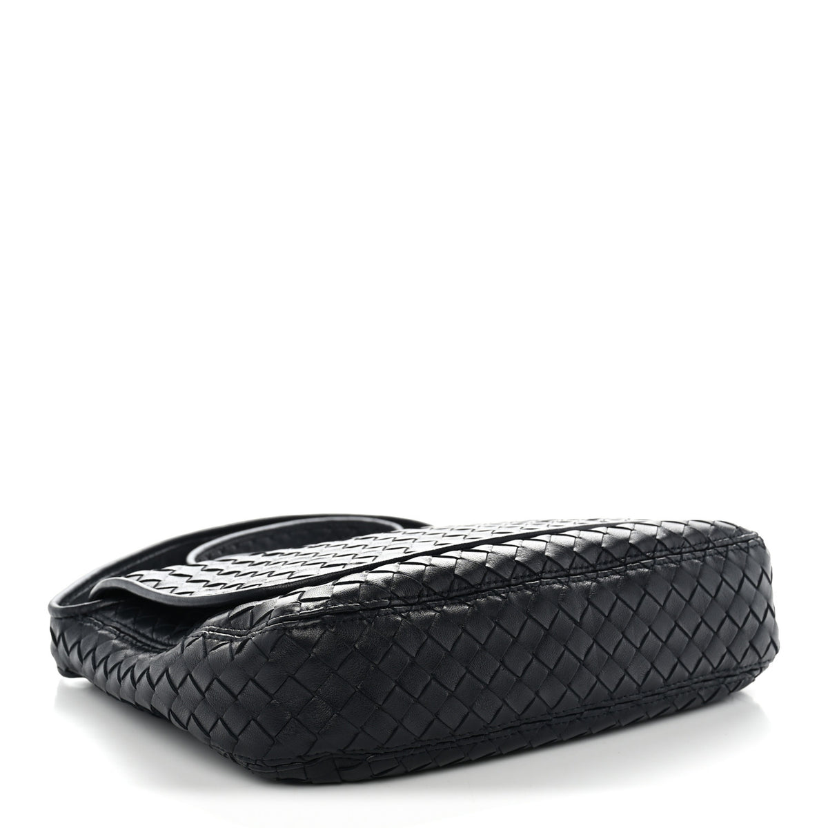 Bottega Veneta Nappa Intrecciato Medium Veneto Messenger Bag Midnight 4 of 11