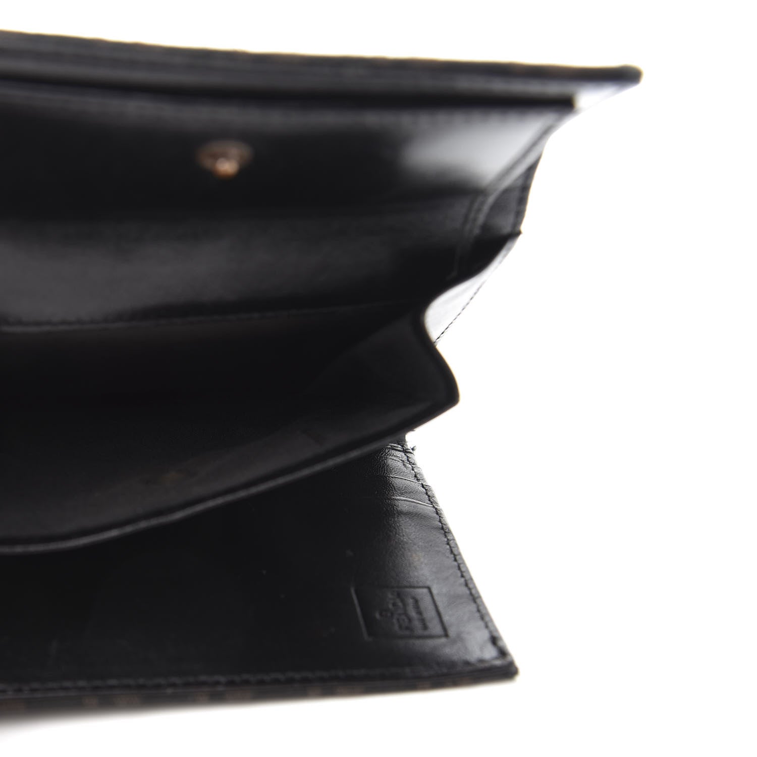 Fendi Zucchino Compact Wallet Brown 7 of 9