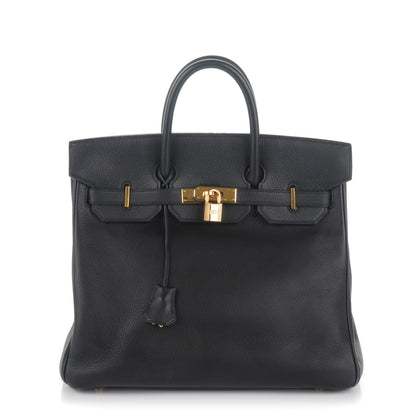Hermes Taurillon Clemence HAC Birkin 32 Black 1 of 25