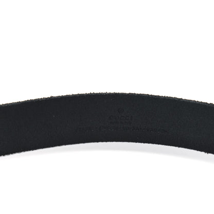 Gucci Cuoio Toscano Nickel Double G 30mm Belt 90 36 Black 3 of 5