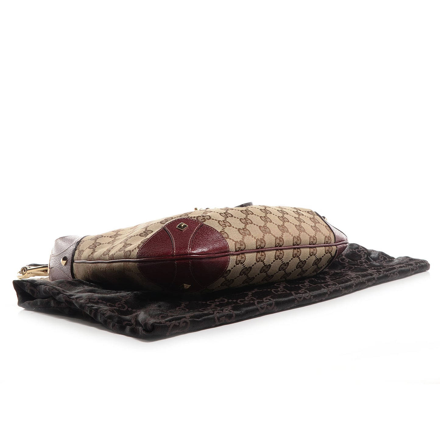 Monogram Piston Lock Jackie O Hobo Burgundy
