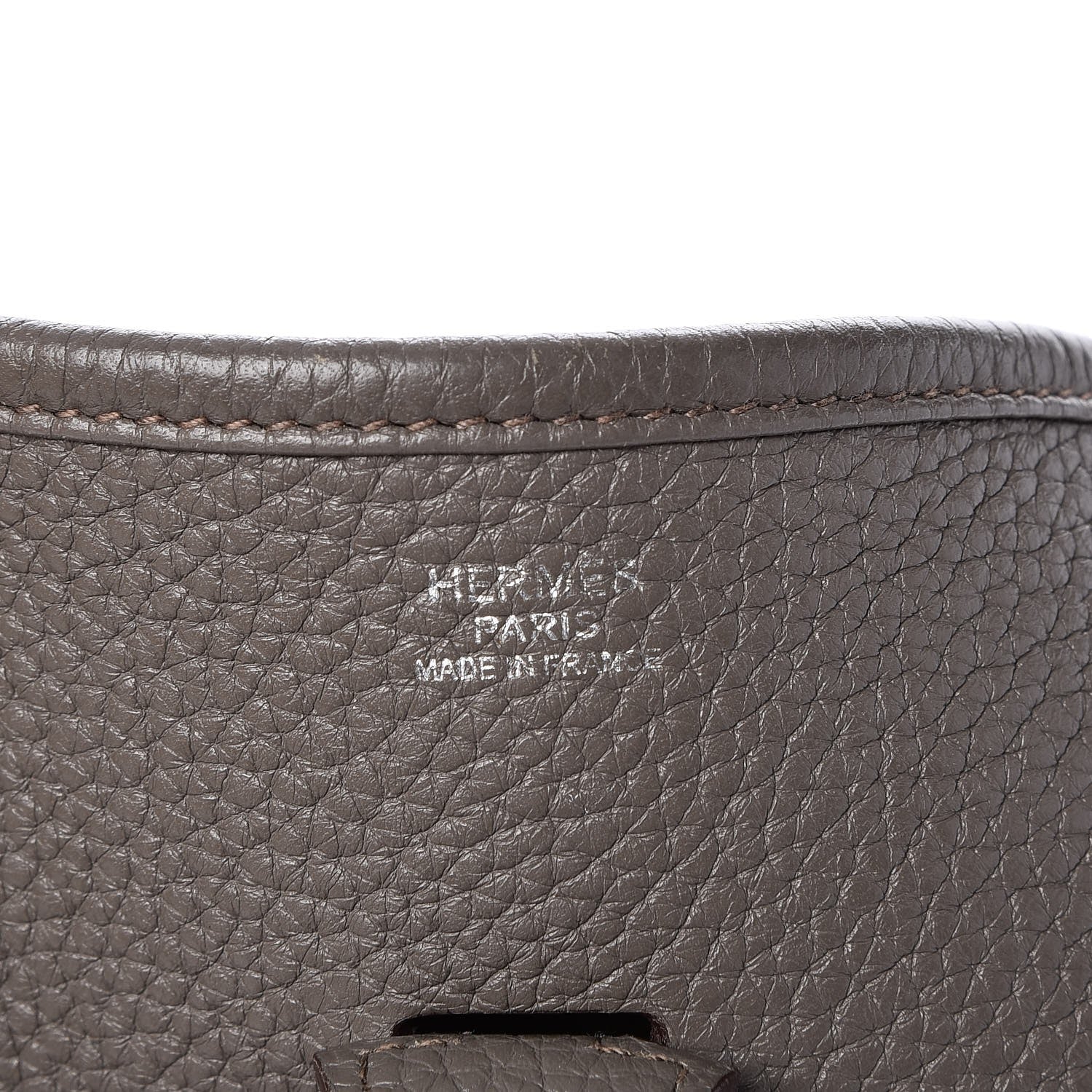 Hermes Taurillon Clemence Evelyne III PM Etain 7 of 7