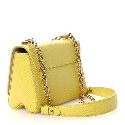 Louis Vuitton Epi Twist Shoulder Bag PM Citron Yellow 4 of 12