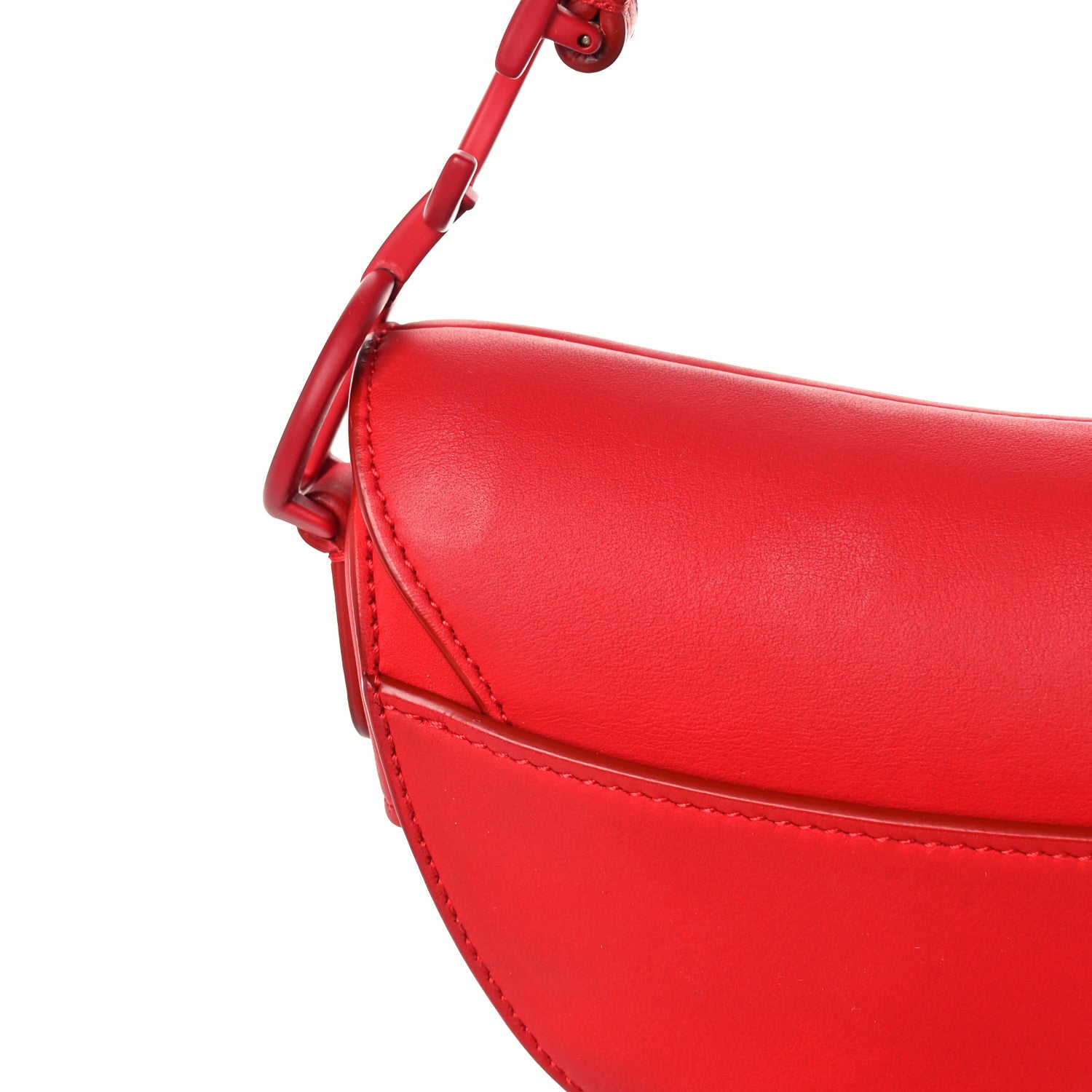 Christian Dior Ultra Matte Calfskin Mini Saddle Bag Red 11 of 19