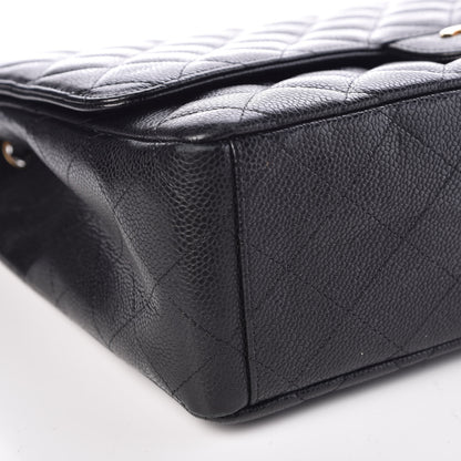 Chanel Caviar Quilted Maxi Single Flap Black 5 of 10