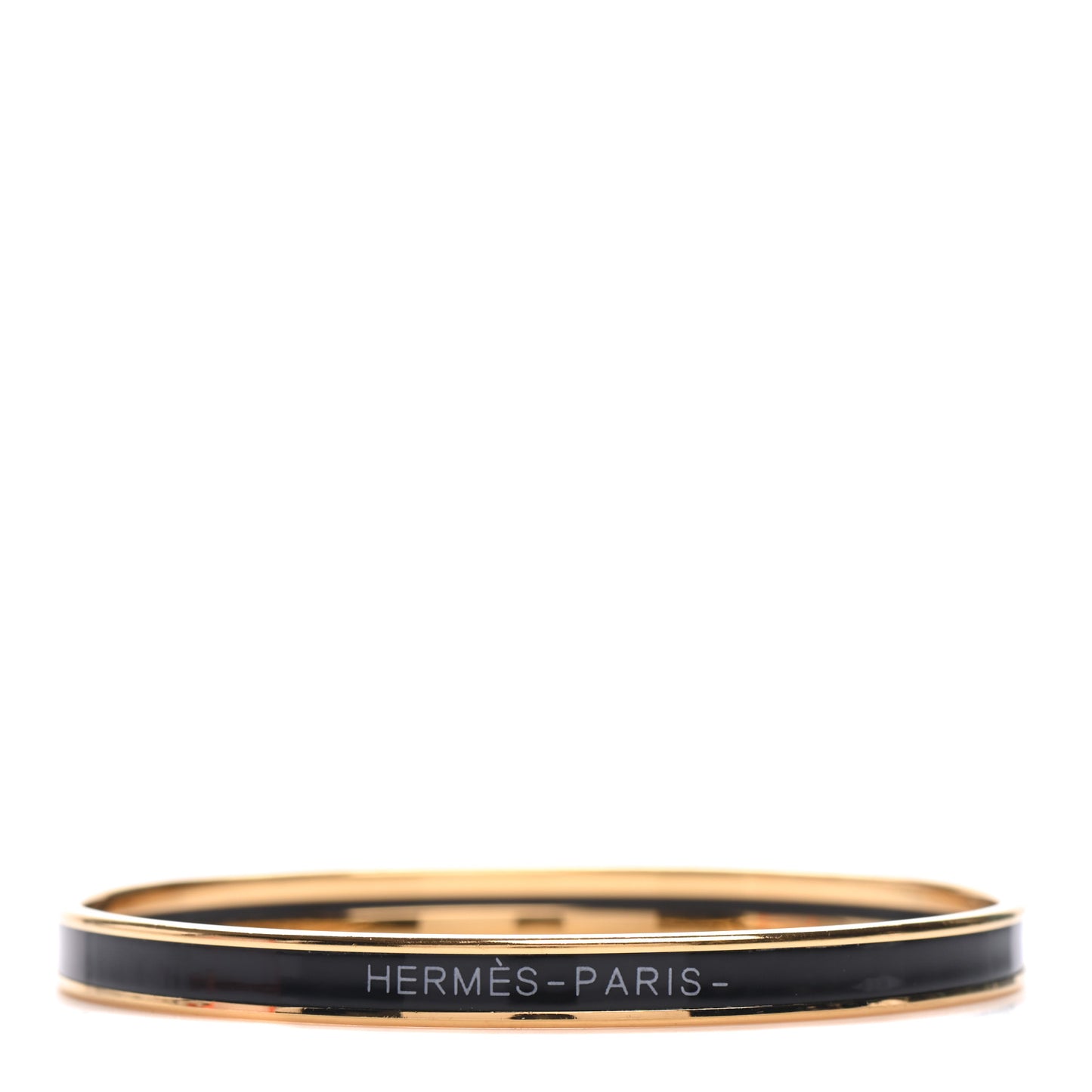 Enamel Printed Narrow Bracelet 65 Black