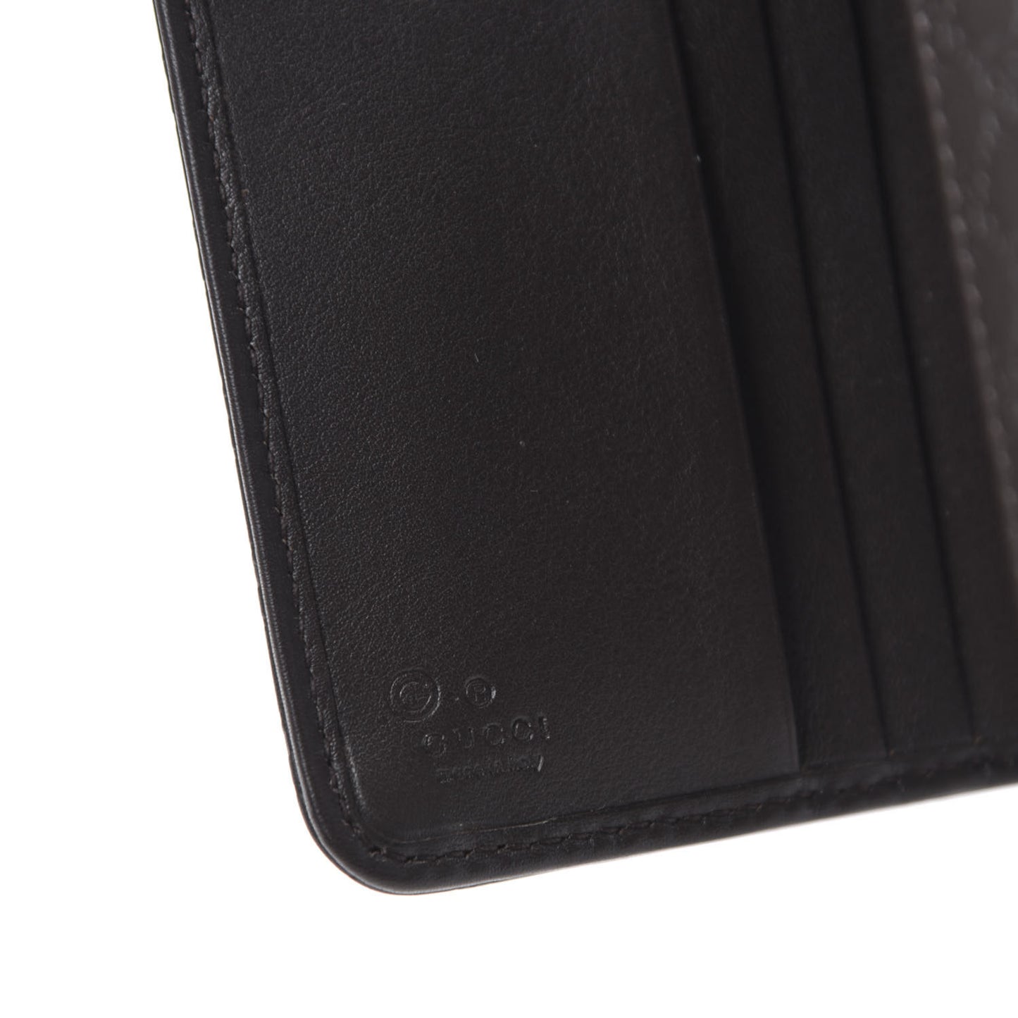 Soft Microguccissma Continental Zip Wallet Dark Brown