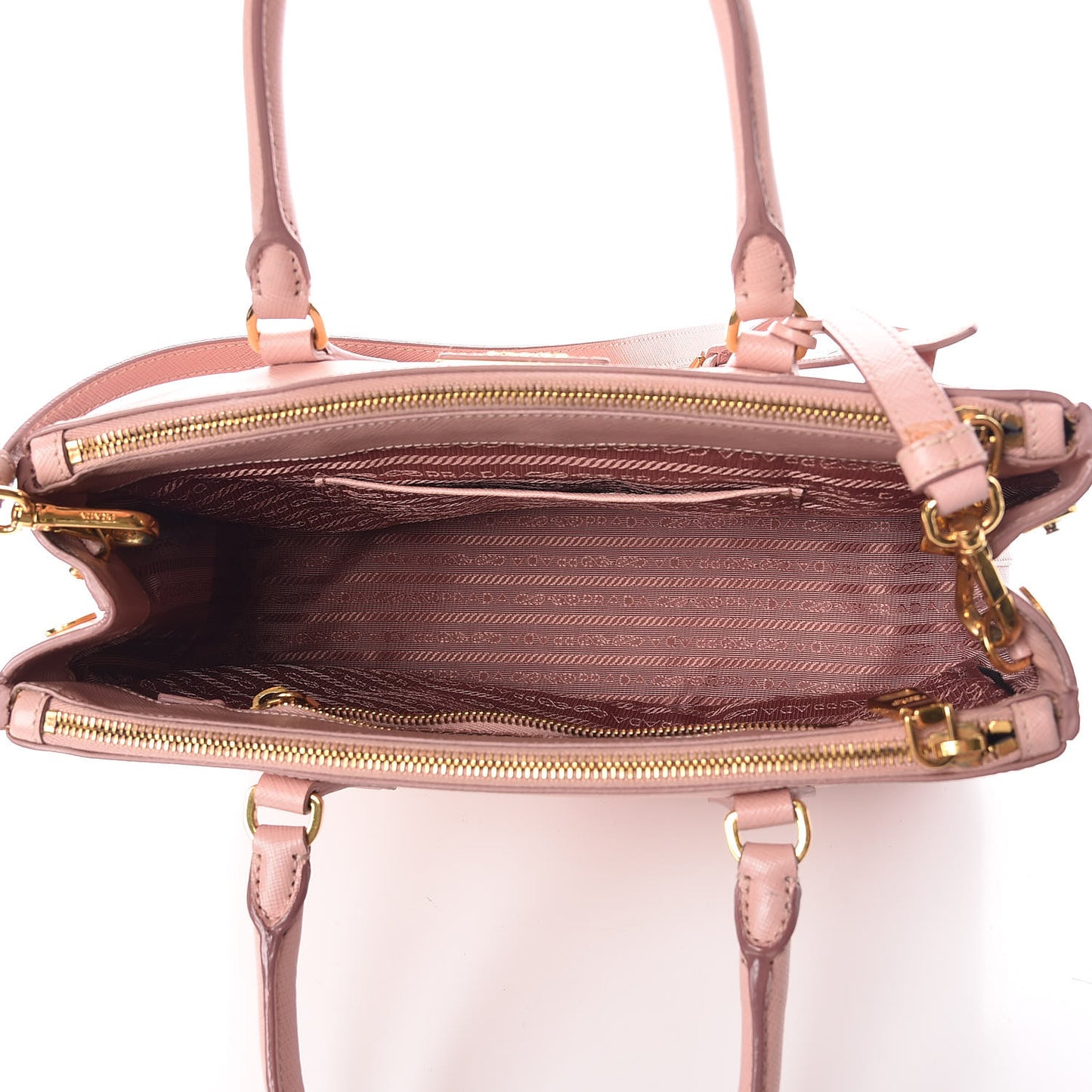 Saffiano Small Galleria Double Zip Tote Orchidea