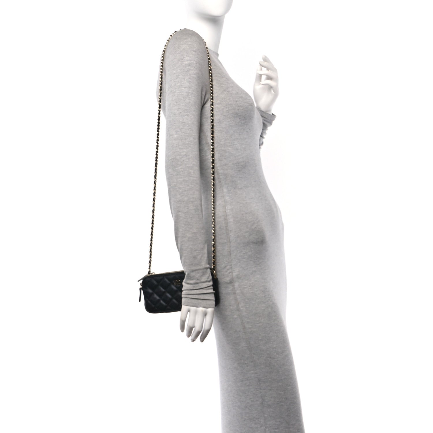Chanel Caviar Quilted Small Clutch With Chain Black 2 of 13
