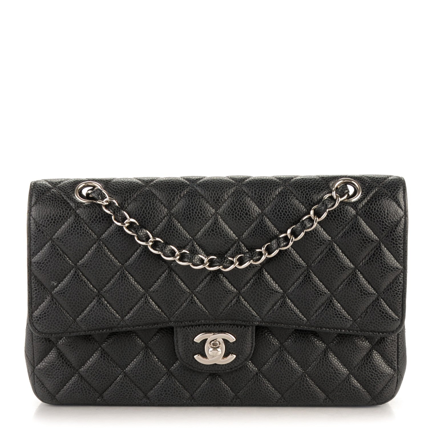 Chanel Caviar Quilted Medium Double Flap Black 1 of 7