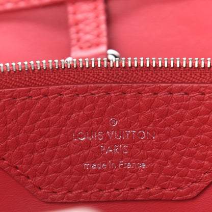 Louis Vuitton Taurillon Capucines MM Rubis 6 of 13