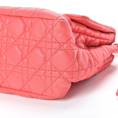 Christian Dior Lambskin Cannage Medium New Lock Flap Corail 10 of 12