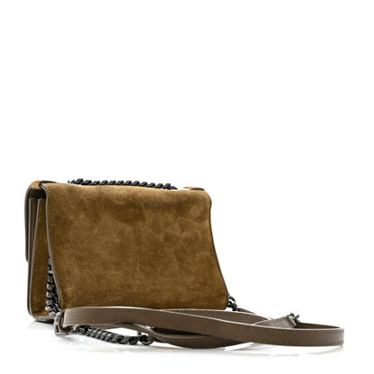 Jimmy Choo Suede Patent Mini Rebel Crossbody Brown 3 of 16