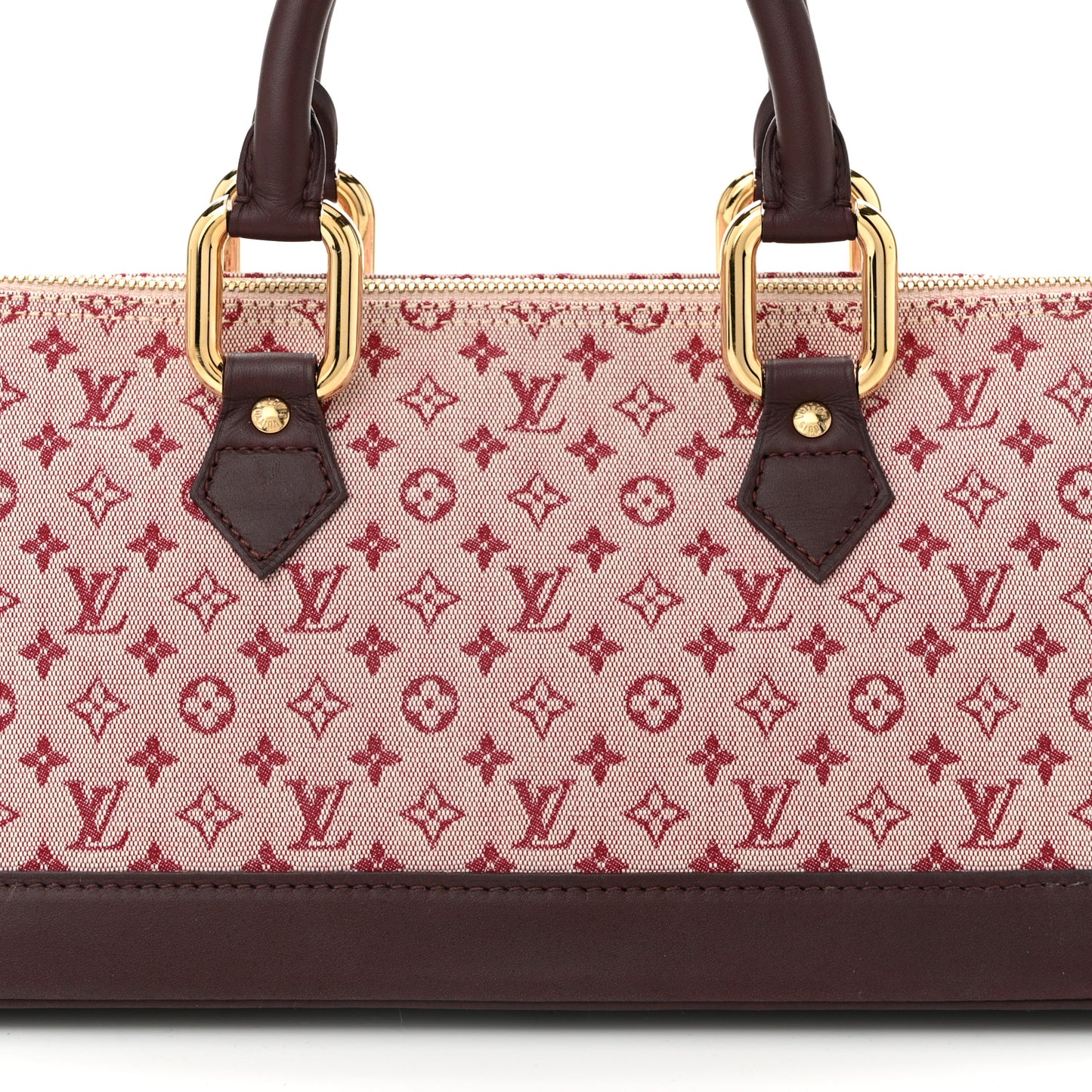 Mini Monogram Alma Long Cherry