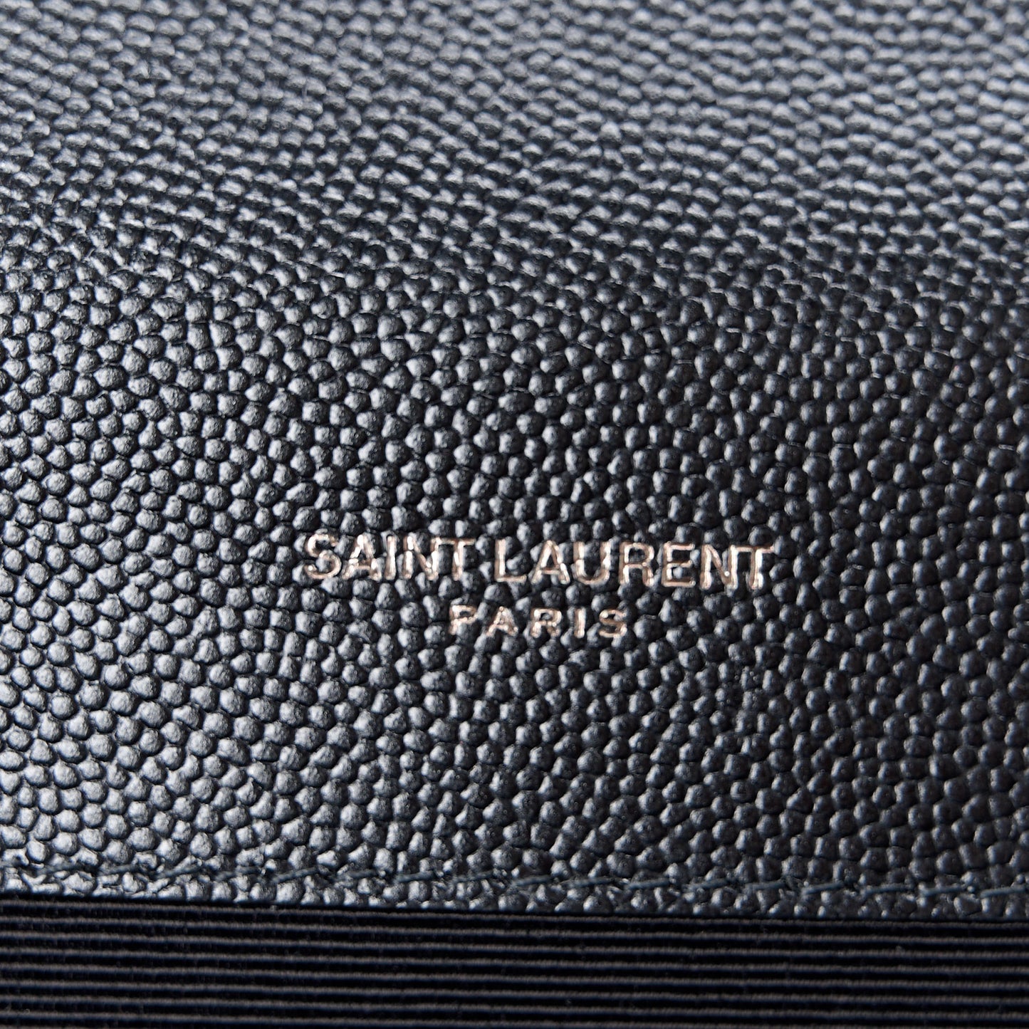 Grain De Poudre Textured Mixed Matelasse Triquilt Medium Monogram Monochrome Satchel Black