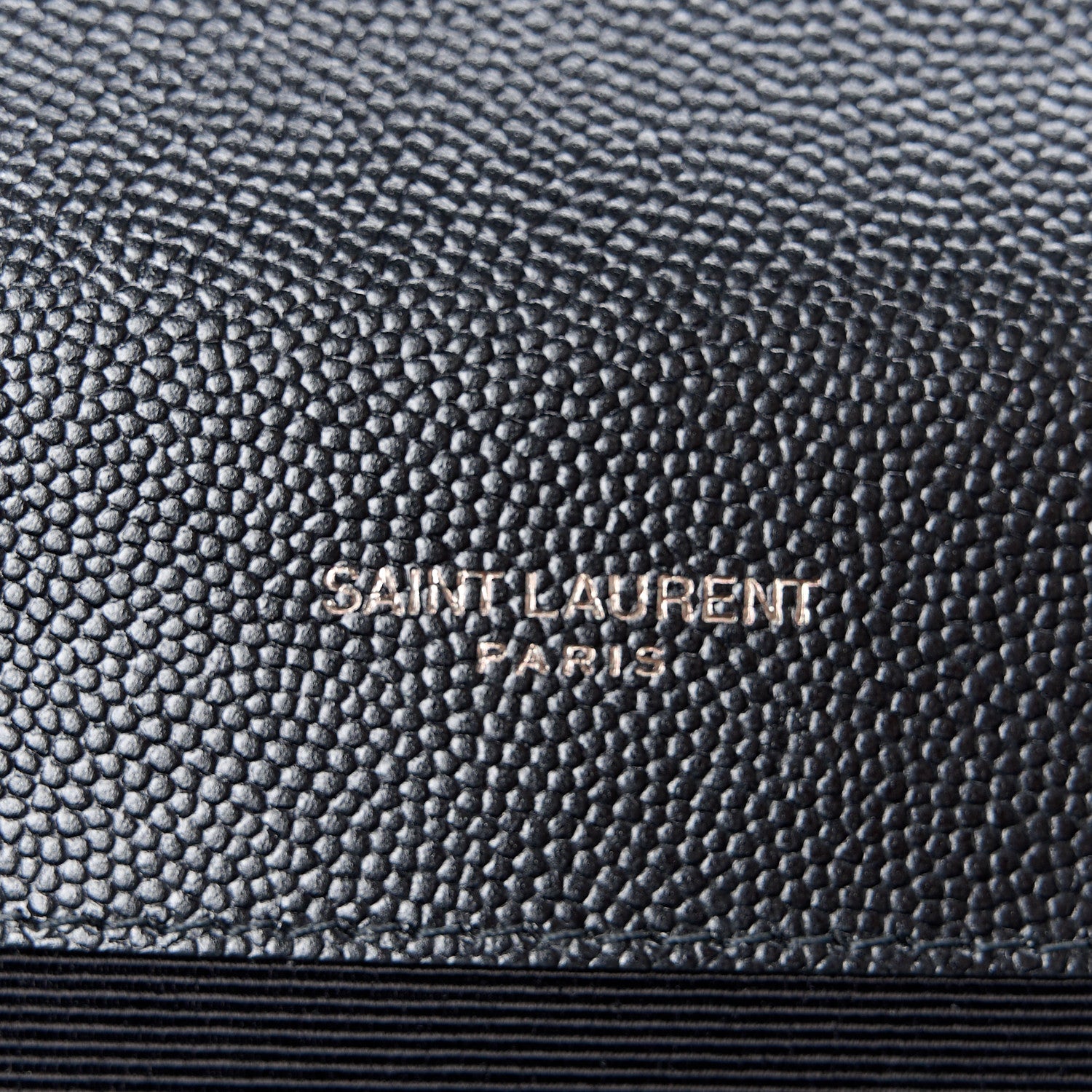 Saint Laurent Grain De Poudre Textured Mixed Matelasse Triquilt Medium Monogram Monochrome Satchel Black 6 of 15