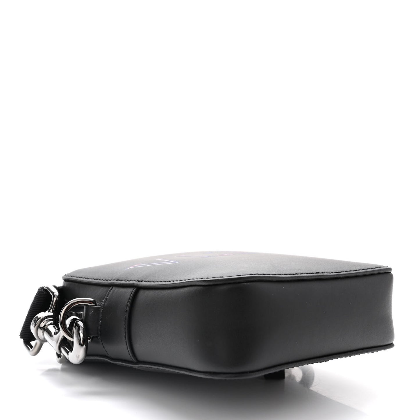 Calfskin VLTN Neon Messenger Bag Black