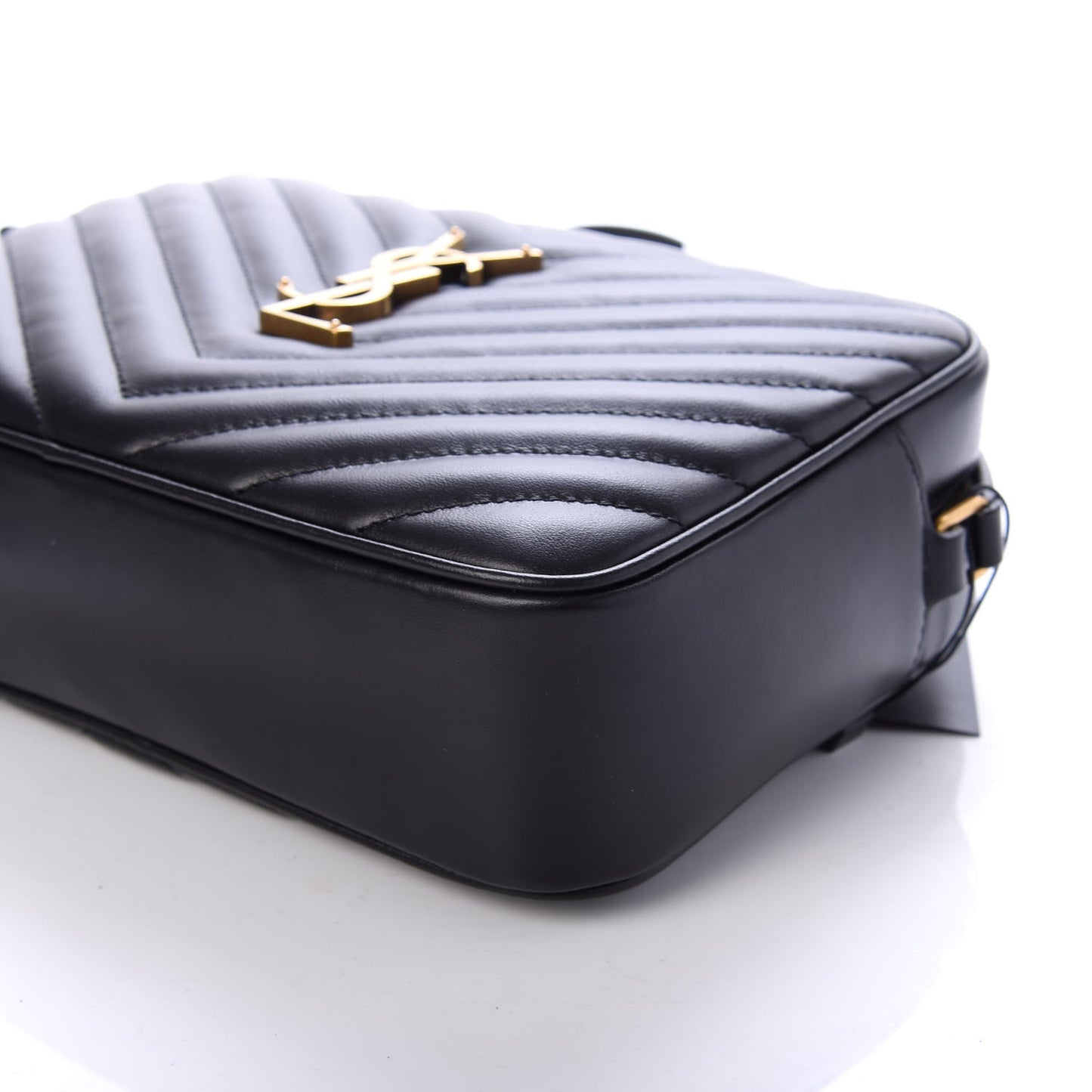 Calfskin Matelasse Monogram Lou Camera Bag Black