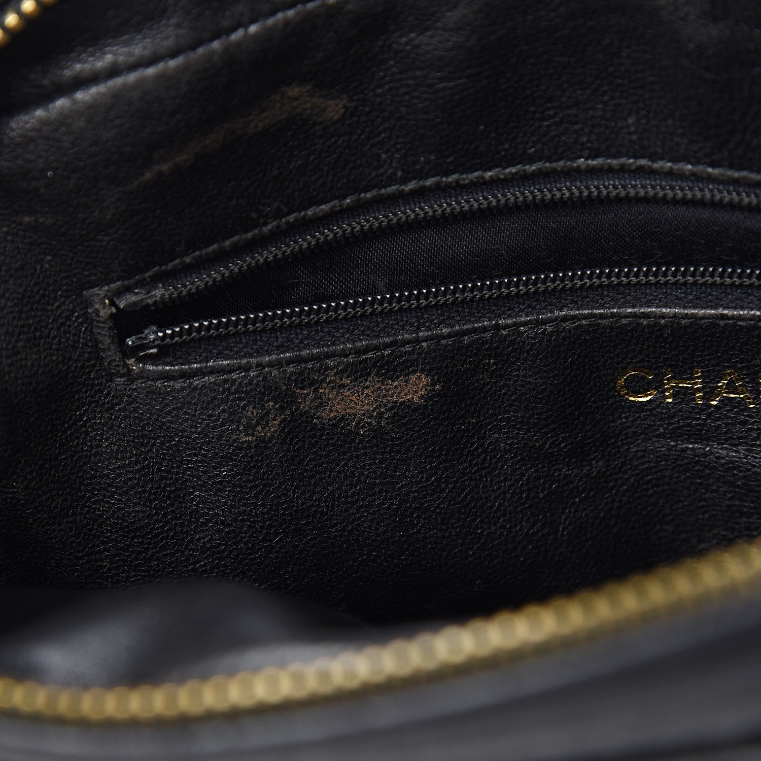 Chanel Lambskin Quilted CC Tassel Camera Case Black 9 of 13