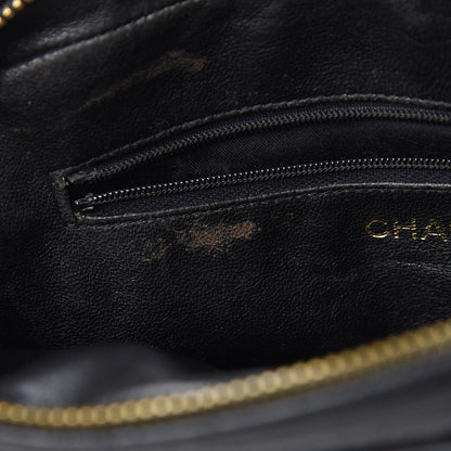 Chanel Lambskin Quilted CC Tassel Camera Case Black 9 of 13