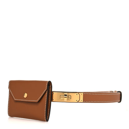 Hermes Epsom Kelly Pocket Belt Gold 1 of 6