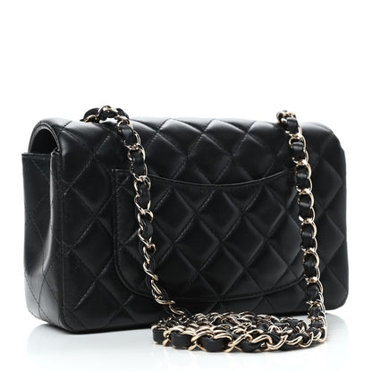 Chanel Lambskin Quilted Mini Rectangular Flap Black 2 of 4