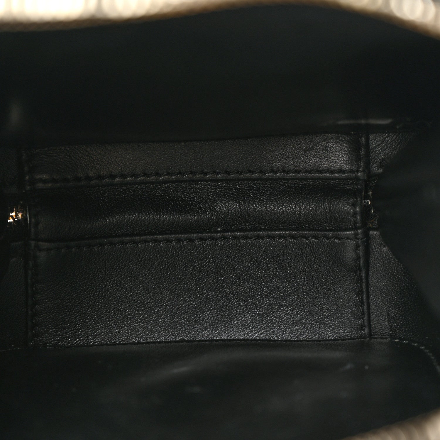Chanel Caviar Quilted CC North South Filigree Vanity Case Black 5 of 13