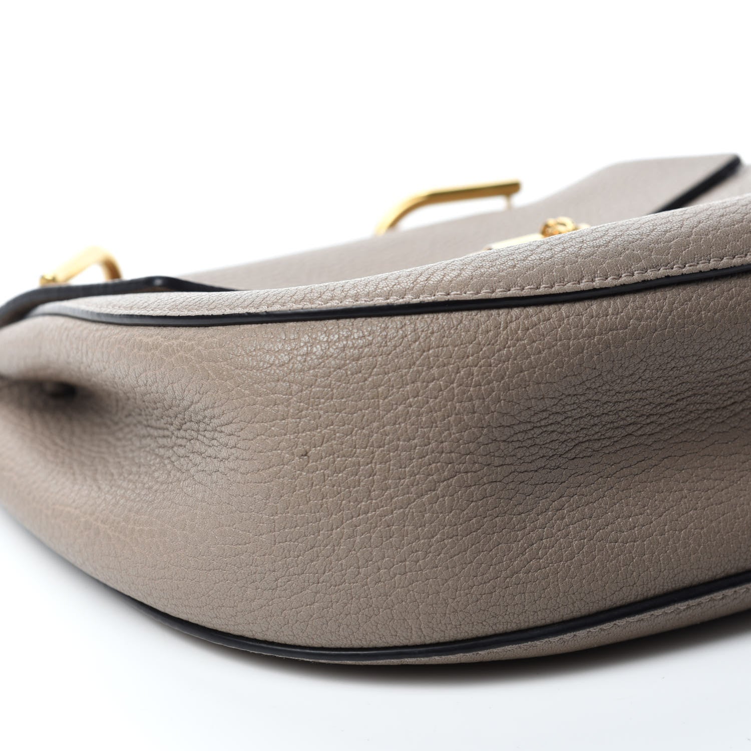 Chloe Grained Lambskin Drew Shoulder Bag Motty Grey 6 of 13