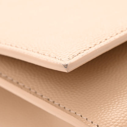 Saint Laurent Grain De Poudre Small Monogram Kate Satchel Nude Powder 11 of 11