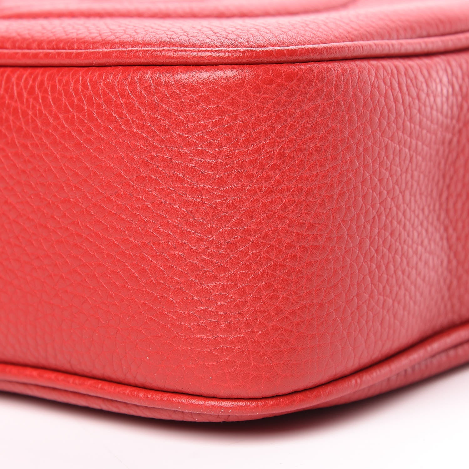 Gucci Pebbled Calfskin Small Soho Disco Bag Tabasco Red 10 of 11