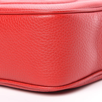 Gucci Pebbled Calfskin Small Soho Disco Bag Tabasco Red 10 of 11